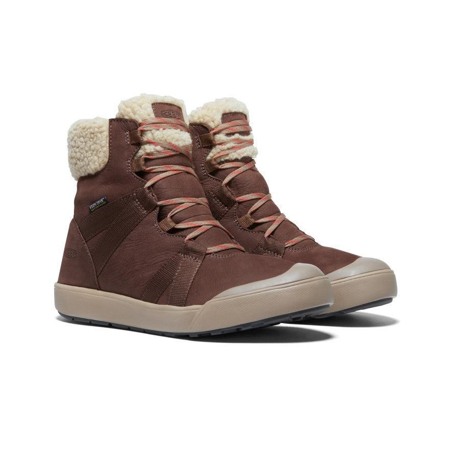 Brown Women Keen Elle Winter Waterproof Boots | 51602-LKIX