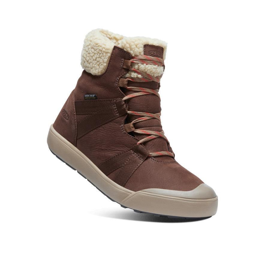 Brown Women Keen Elle Winter Waterproof Boots | 51602-LKIX