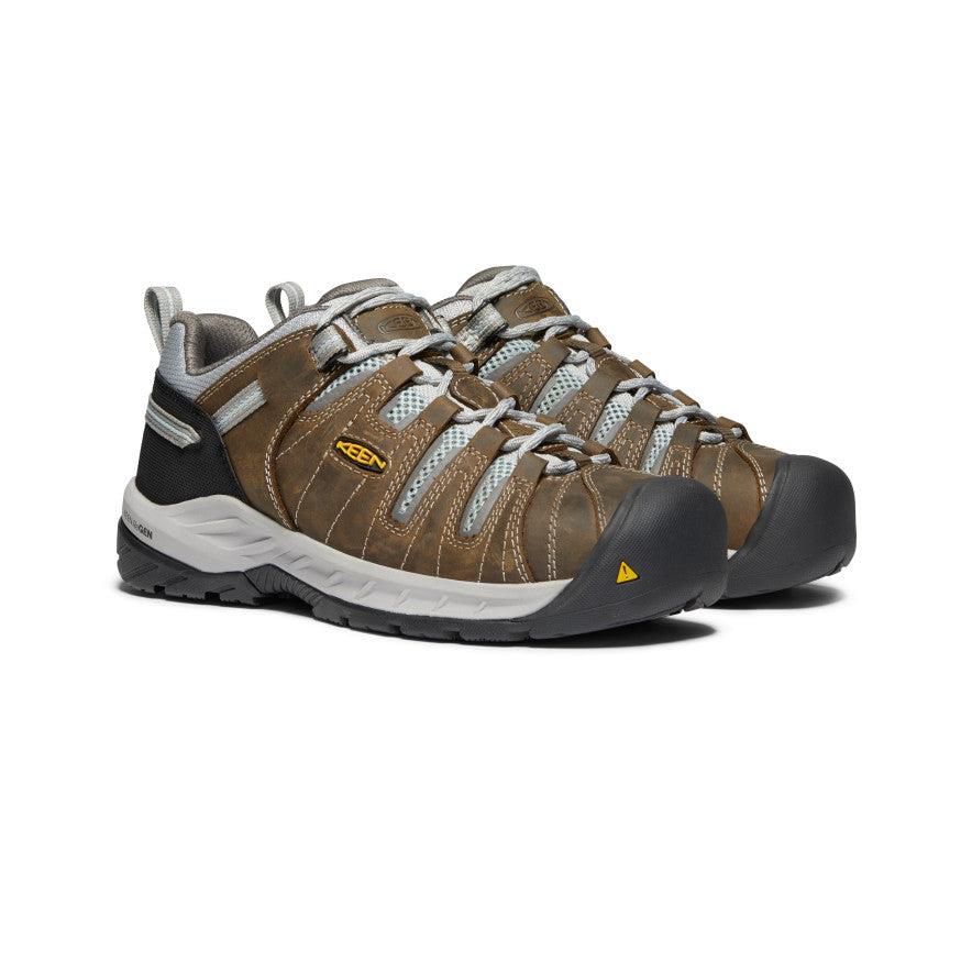 Brown Women Keen Flint II (Steel Toe) Sneakers | 07624-ZWVN