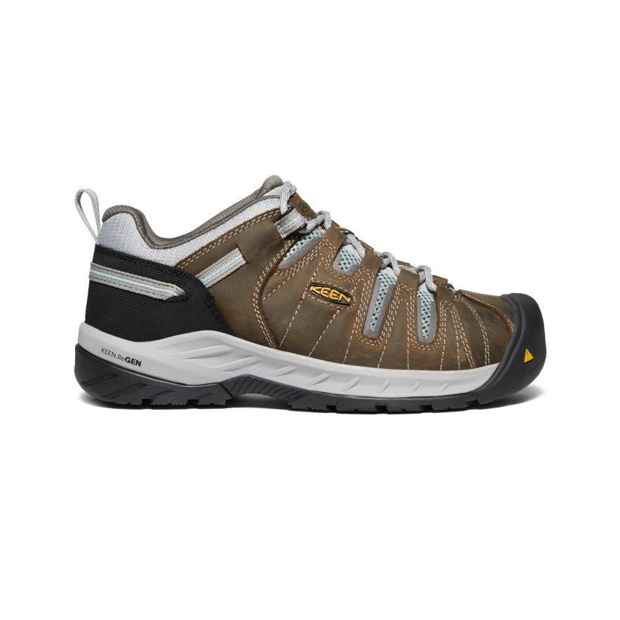 Brown Women Keen Flint II (Steel Toe) Sneakers | 07624-ZWVN