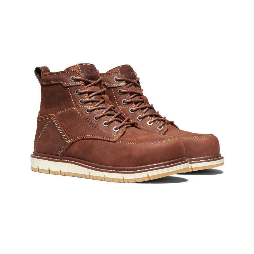 Brown Women Keen San Jose 6 (Aluminum Toe) Work Boots | 01423-NZOQ