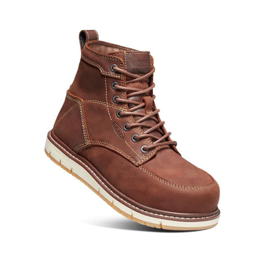 Brown Women Keen San Jose 6 (Aluminum Toe) Work Boots | 01423-NZOQ