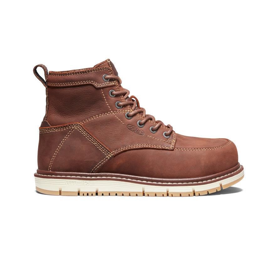 Brown Women Keen San Jose 6 (Aluminum Toe) Work Boots | 01423-NZOQ