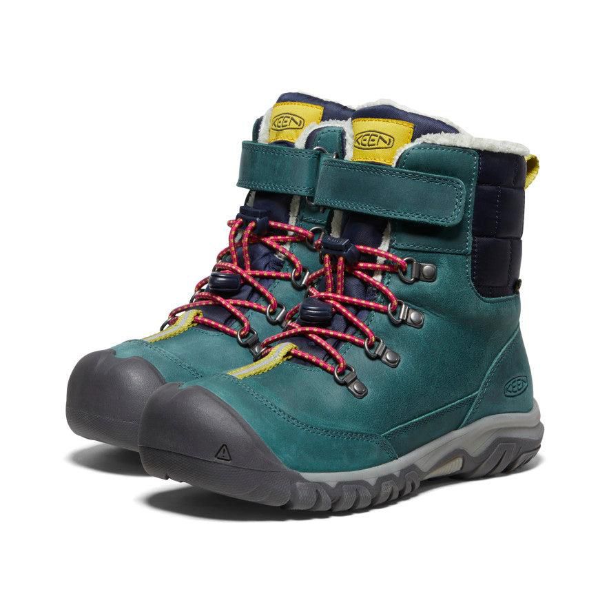 Green Kids' Keen Kanibou Waterproof Winter Boots | 09358-UPWD