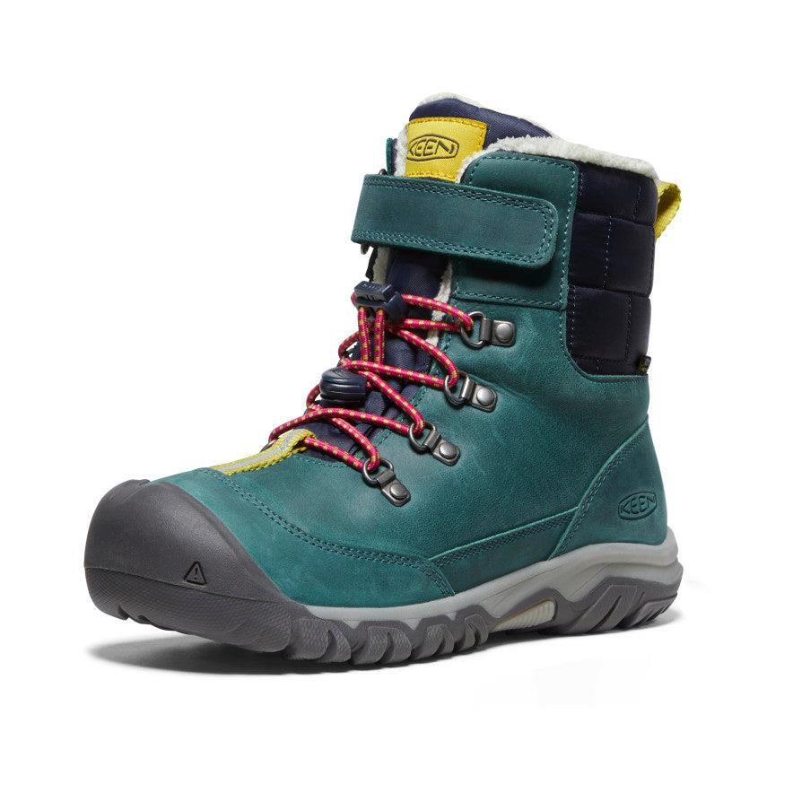 Green Kids' Keen Kanibou Waterproof Winter Boots | 09358-UPWD