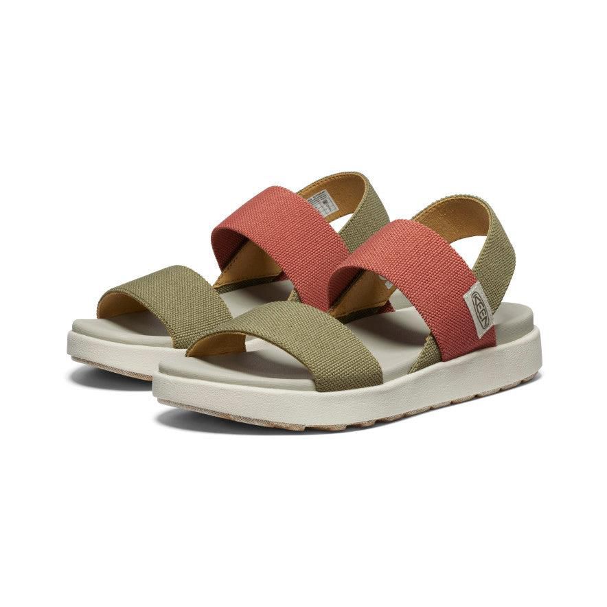 Green Women Keen Elle Backstrap Sandals | 27490-YWBT