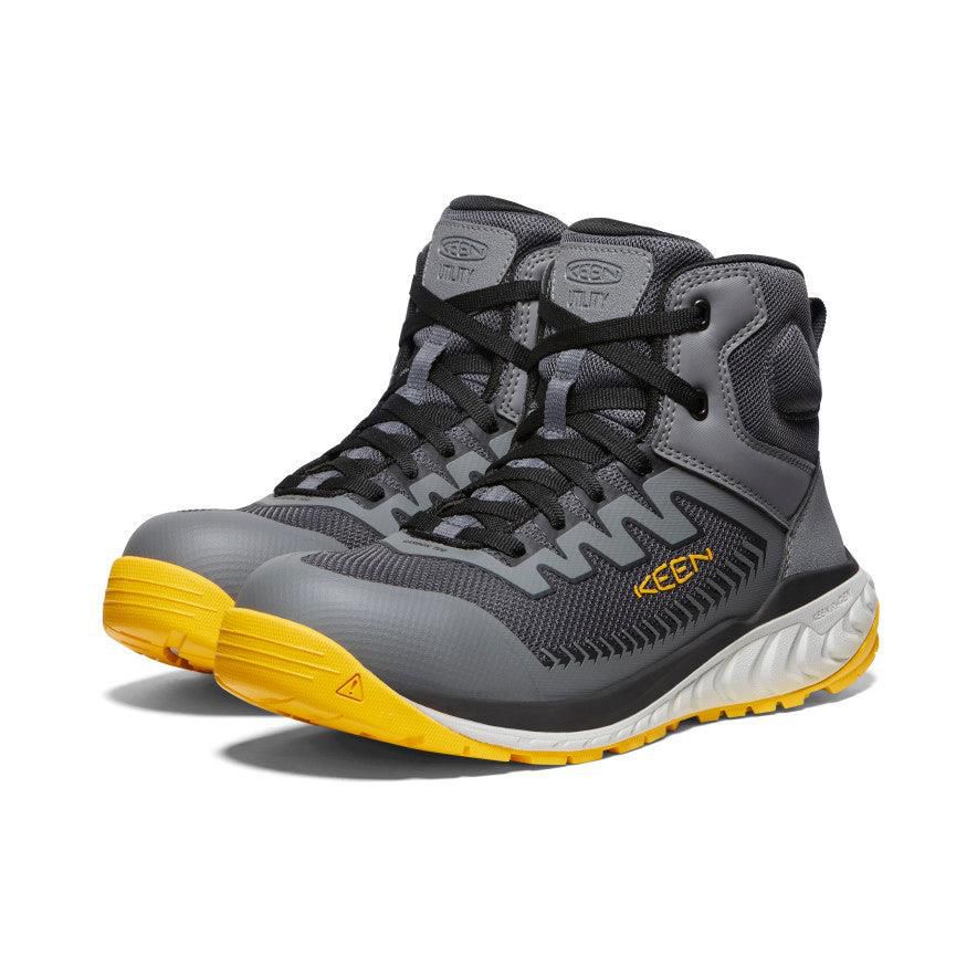 Grey Men Keen Arvada Mid Sneaker (Carbon-Fiber Toe) Work Boots | 76850-HIFP