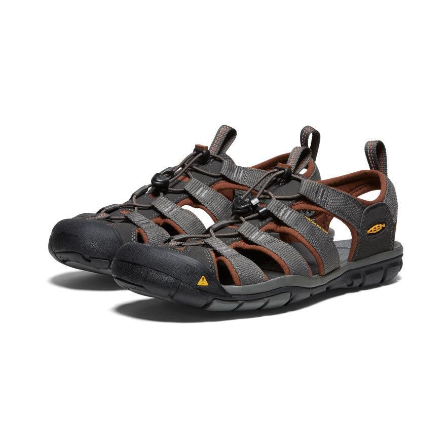 Grey Men Keen Clearwater CNX Hiking Sandals | 61837-HWFK