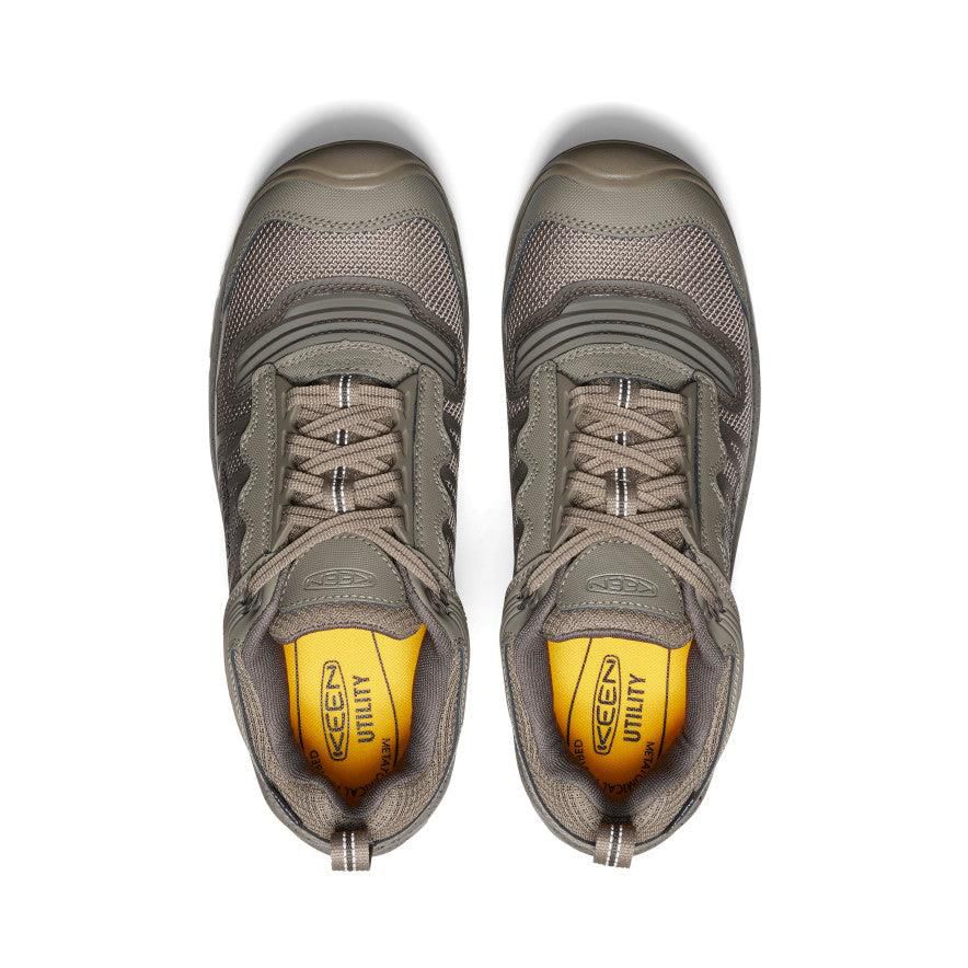 Grey Men Keen Reno Waterproof (Carbon-Fiber Toe) Work Shoes | 72015-ZXFI