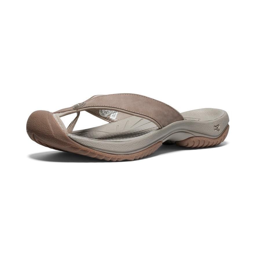 Grey Men Keen Waimea Leather Flip Flops | 34982-ZIVG