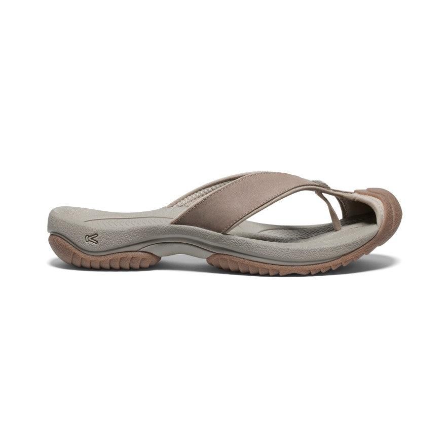 Grey Men Keen Waimea Leather Flip Flops | 34982-ZIVG