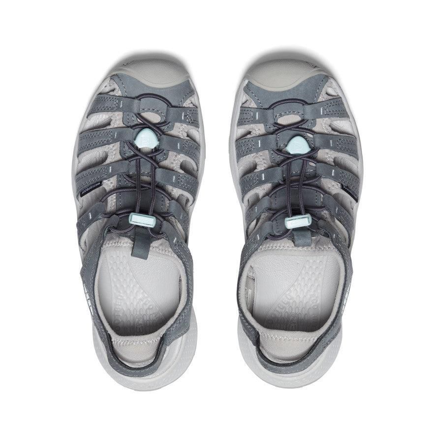 Grey Women Keen Astoria West Leather Sandals | 12845-EHGF