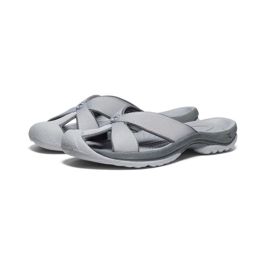 Grey Women Keen Bali Sandal Slides | 31792-LDRW