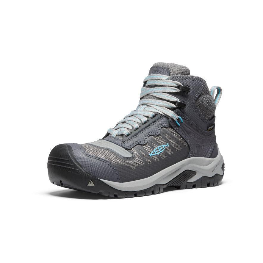 Grey Women Keen Reno Waterproof Mid (Carbon-Fiber Toe) Work Boots | 70983-NVGX