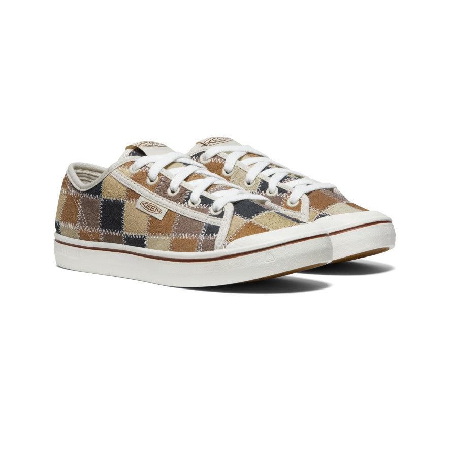 Khaki Women Keen Elsa Harvest Leather Sneakers | 82419-NAKY