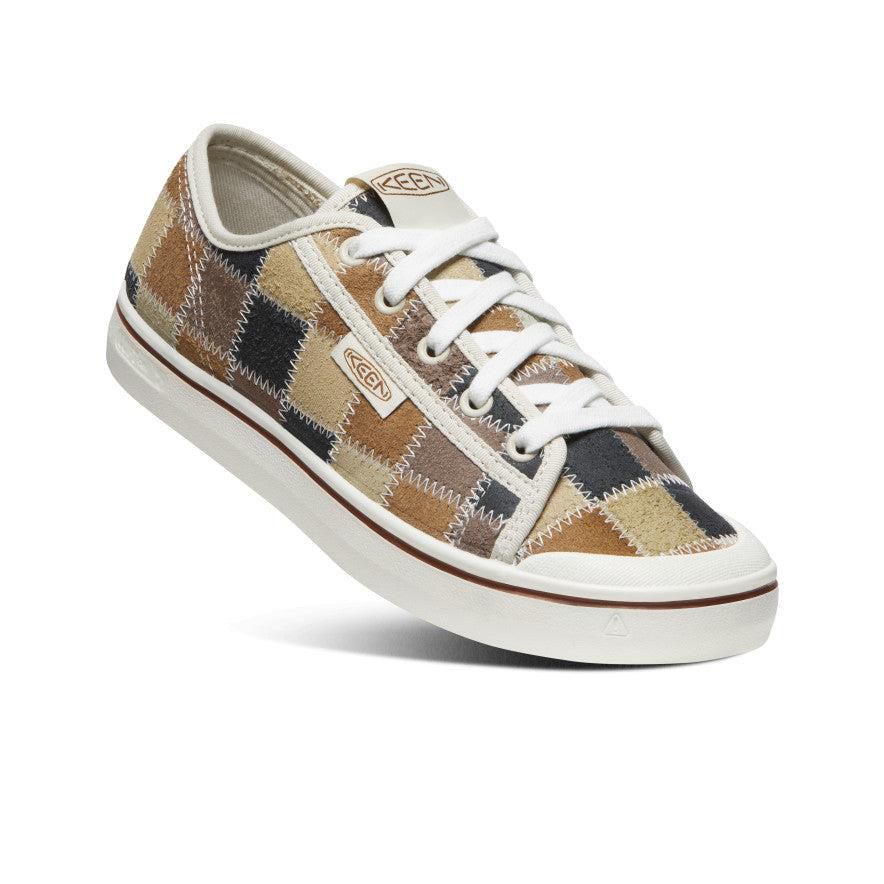 Khaki Women Keen Elsa Harvest Leather Sneakers | 82419-NAKY