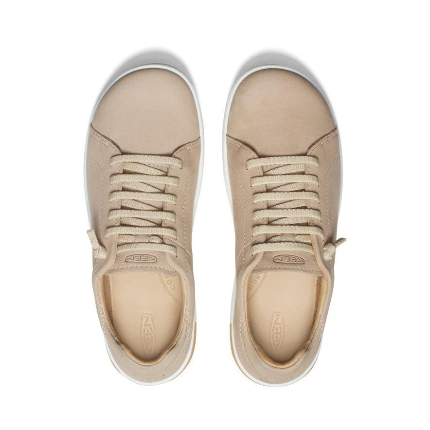 Khaki Women Keen KNX Leather Sneakers | 85716-OGNA