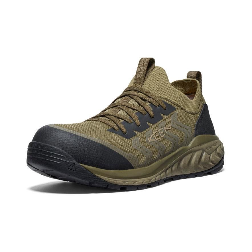 Olive Men Keen Arvada Shift Sneaker (Carbon-Fiber Toe) Work Shoes | 19267-NJOP