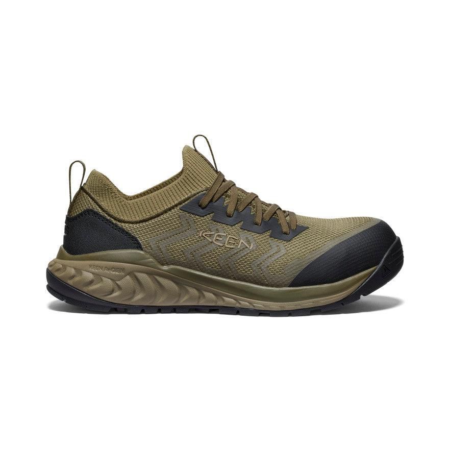 Olive Men Keen Arvada Shift Sneaker (Carbon-Fiber Toe) Work Shoes | 19267-NJOP