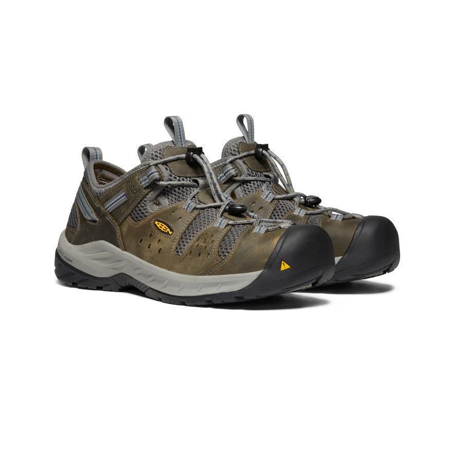 Olive Men Keen Atlanta Cool II ESD (Steel Toe) Sneakers | 51623-YFZA