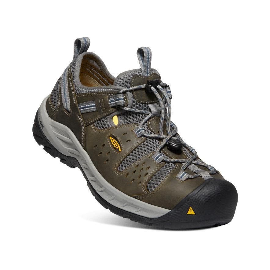 Olive Men Keen Atlanta Cool II ESD (Steel Toe) Sneakers | 51623-YFZA