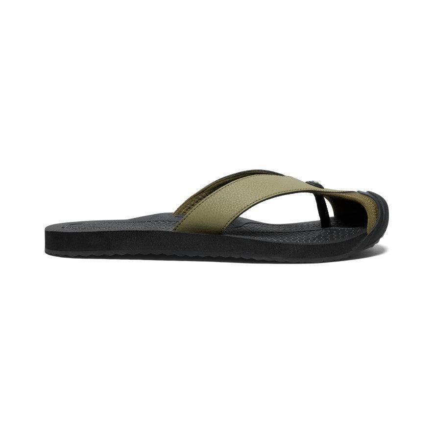 Olive Men Keen Barbados Flip-Flop Sandals | 87315-UEVH