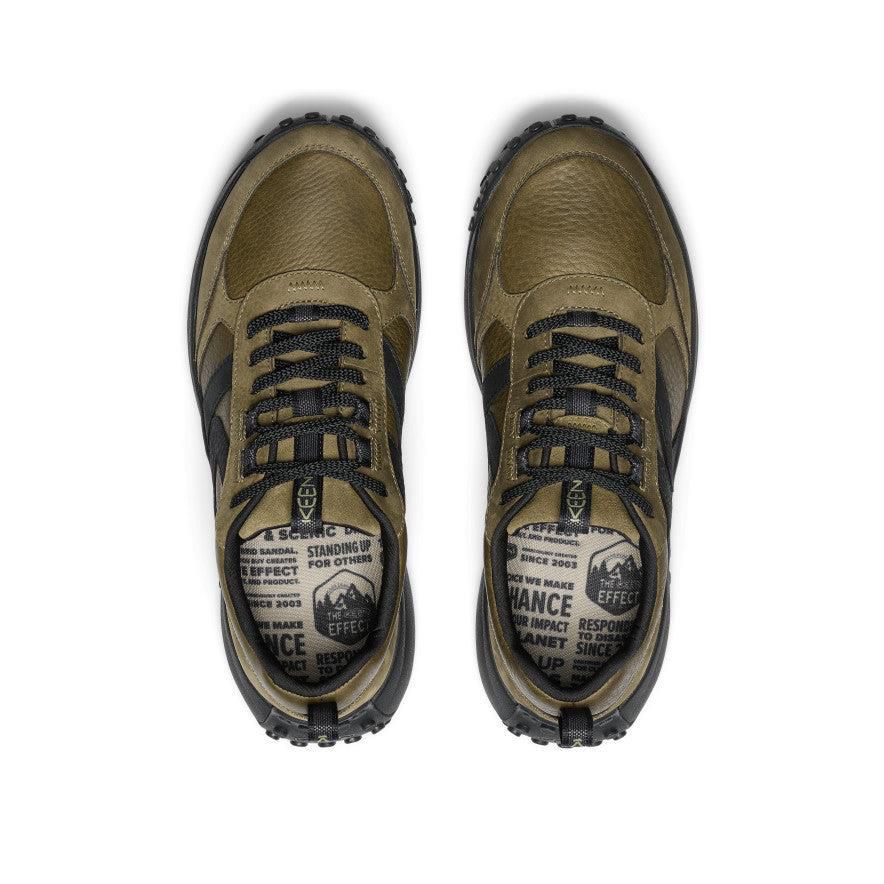 Olive Men Keen KS86 Leather Sneakers | 74519-USXI