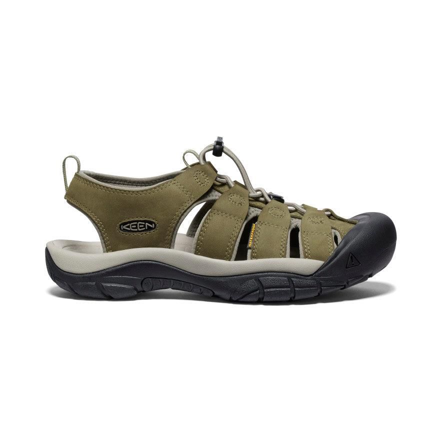 Olive Men Keen Newport Leather Hiking Sandals | 19378-UCWT