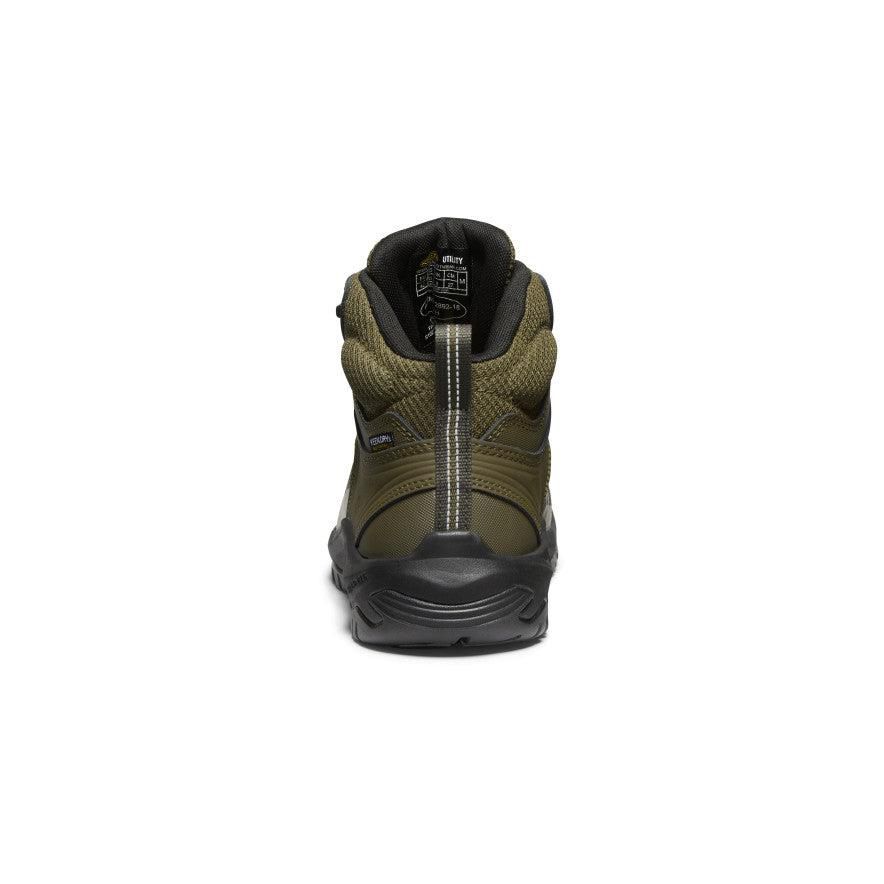 Olive Men Keen Reno Waterproof Mid (Soft Toe) Work Boots | 02513-HAYZ