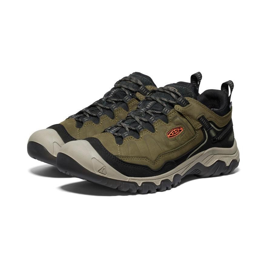 Olive Men Keen Targhee IV Wide Waterproof Hiking Shoes | 17925-WOTQ