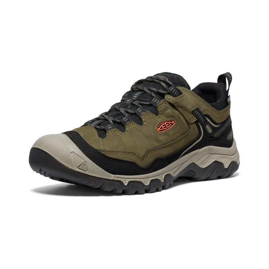 Olive Men Keen Targhee IV Wide Waterproof Hiking Shoes | 17925-WOTQ