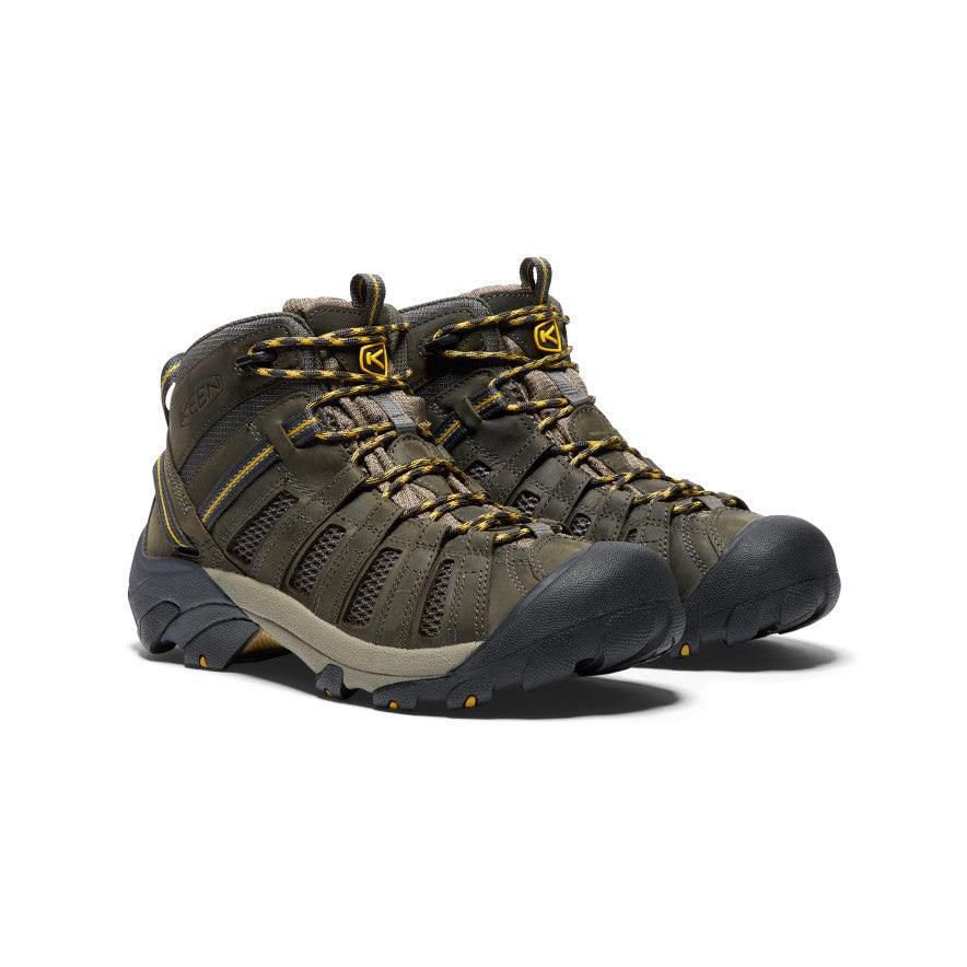 Olive Men Keen Voyageur Mid Hiking Boots | 45763-JVFX