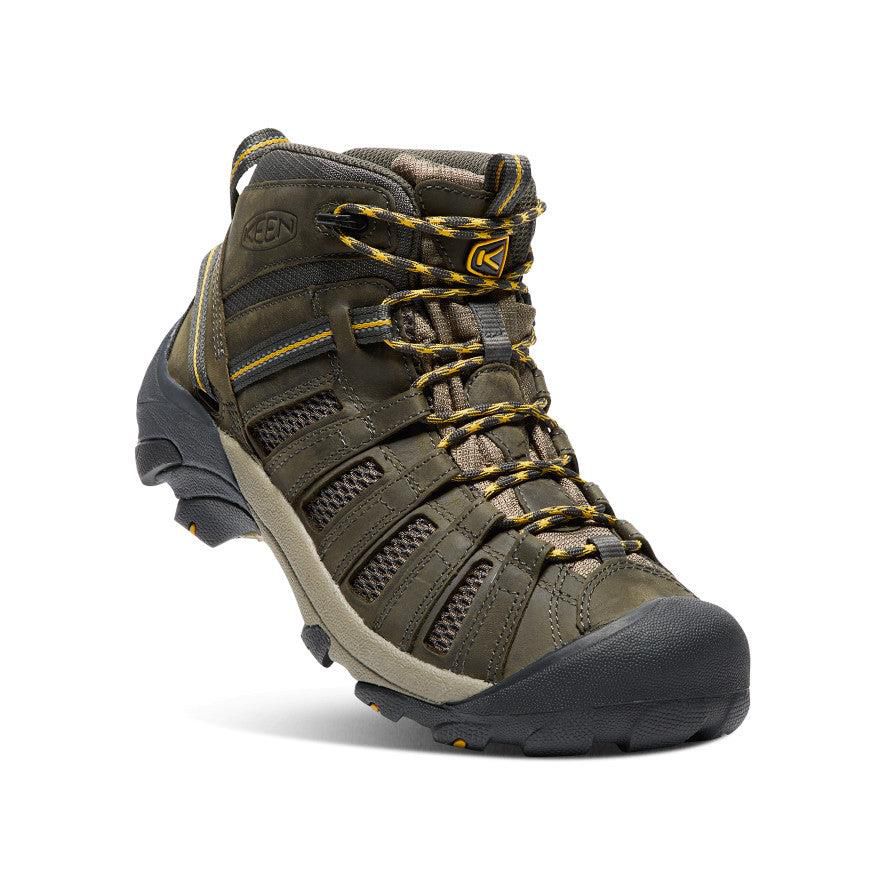 Olive Men Keen Voyageur Mid Hiking Boots | 45763-JVFX