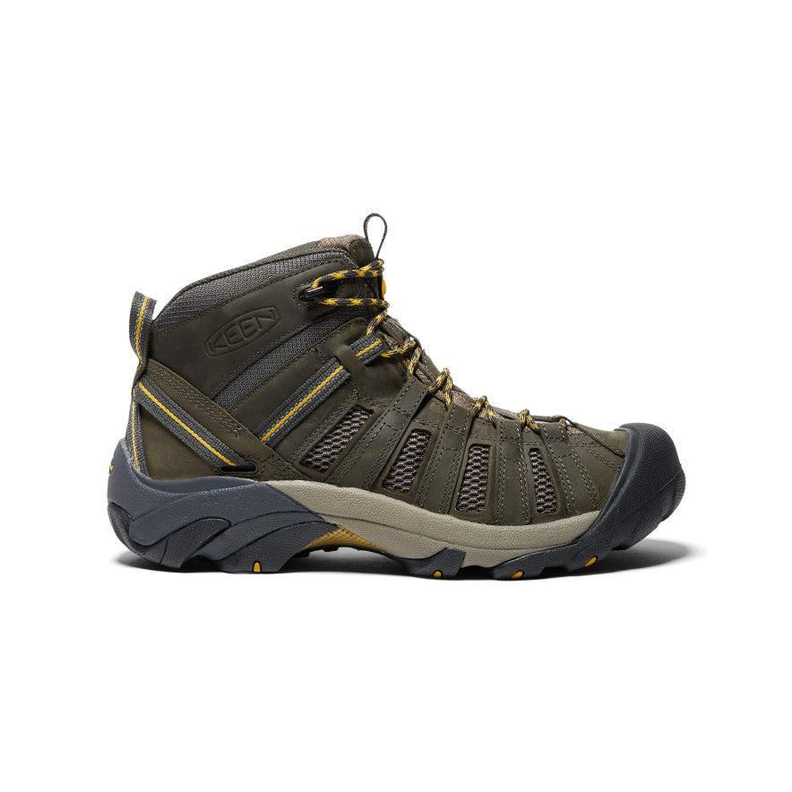 Olive Men Keen Voyageur Mid Hiking Boots | 45763-JVFX