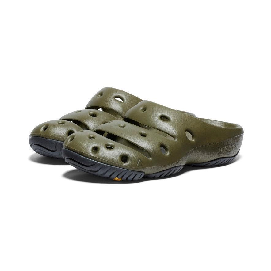 Olive Men Keen Yogui Clog Slides | 63470-WQFN