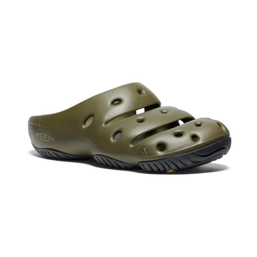 Olive Men Keen Yogui Clog Slides | 63470-WQFN