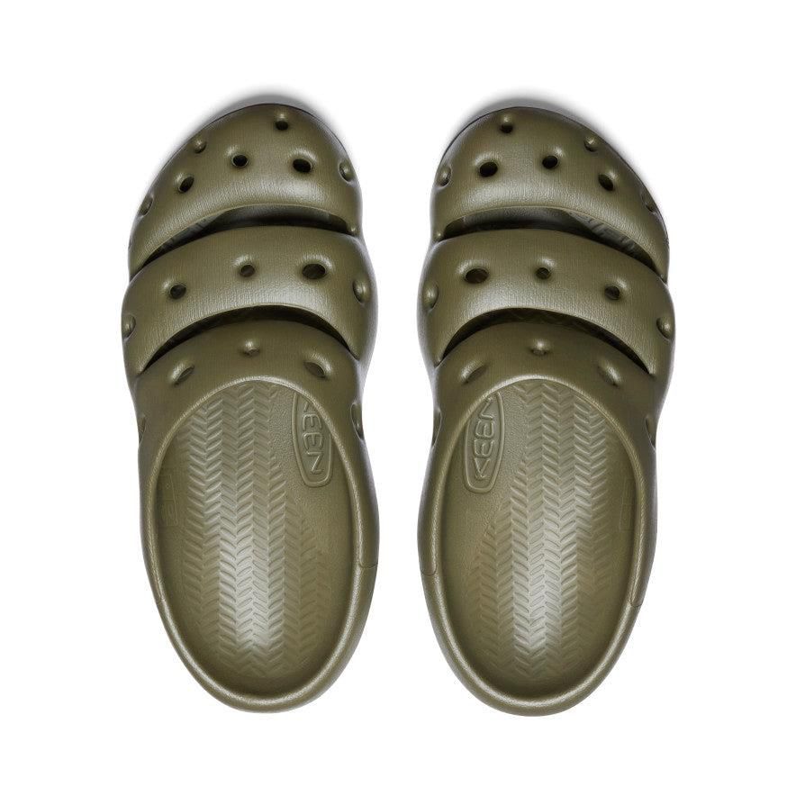 Olive Men Keen Yogui Clog Slides | 63470-WQFN