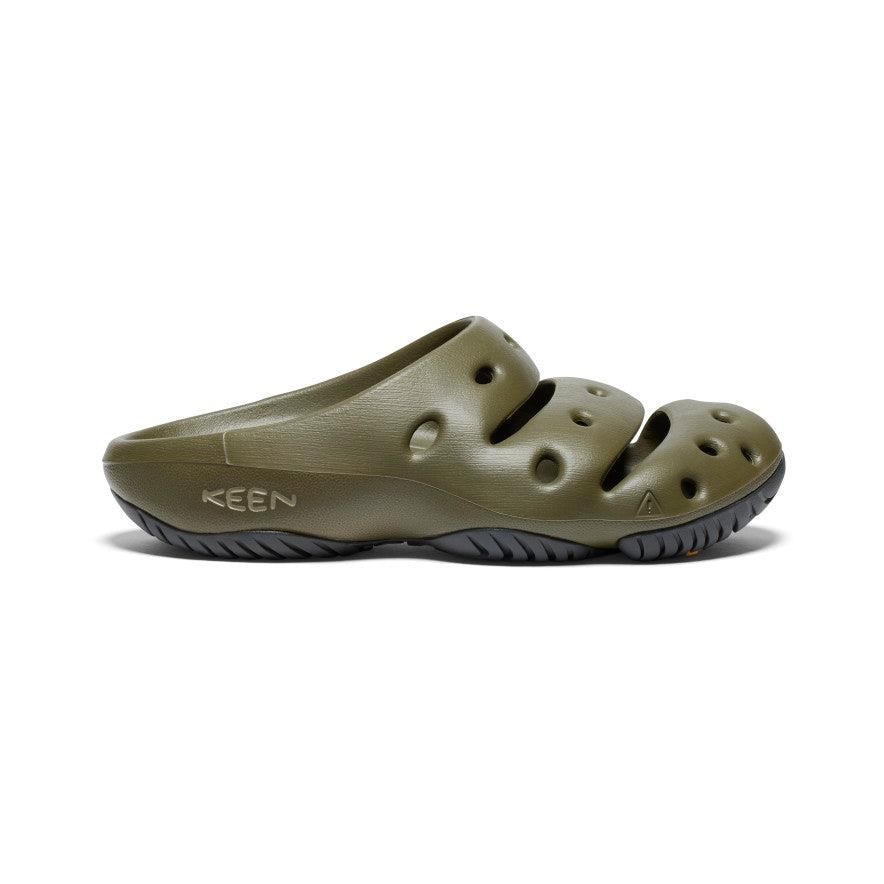 Olive Men Keen Yogui Clog Slides | 63470-WQFN