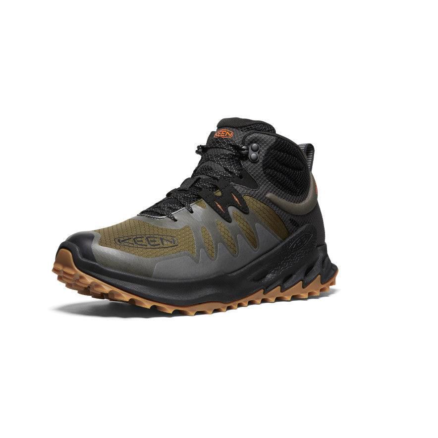 Olive Men Keen Zionic Waterproof Hiking Boots | 32470-XNBJ