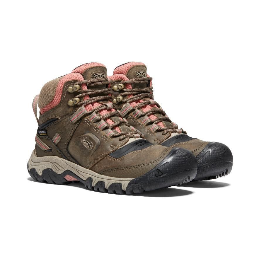 Olive Women Keen Ridge Flex Waterproof Hiking Boots | 30875-TQYH