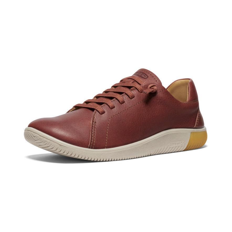 Red Women Keen KNX Leather Sneakers | 79654-UWTN