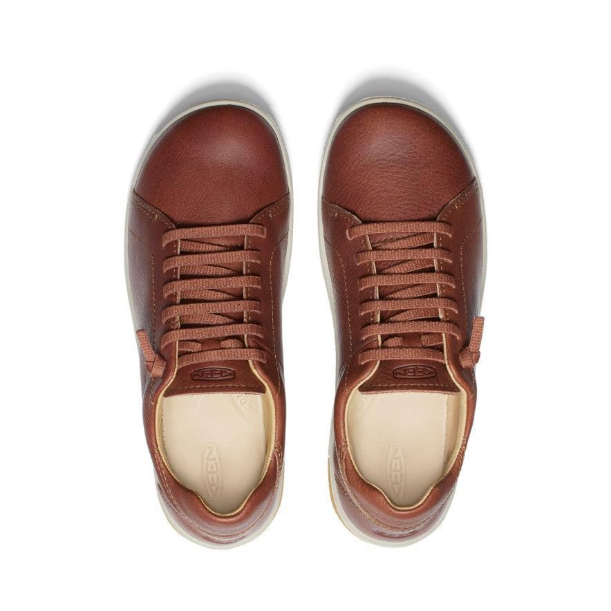 Red Women Keen KNX Leather Sneakers | 79654-UWTN