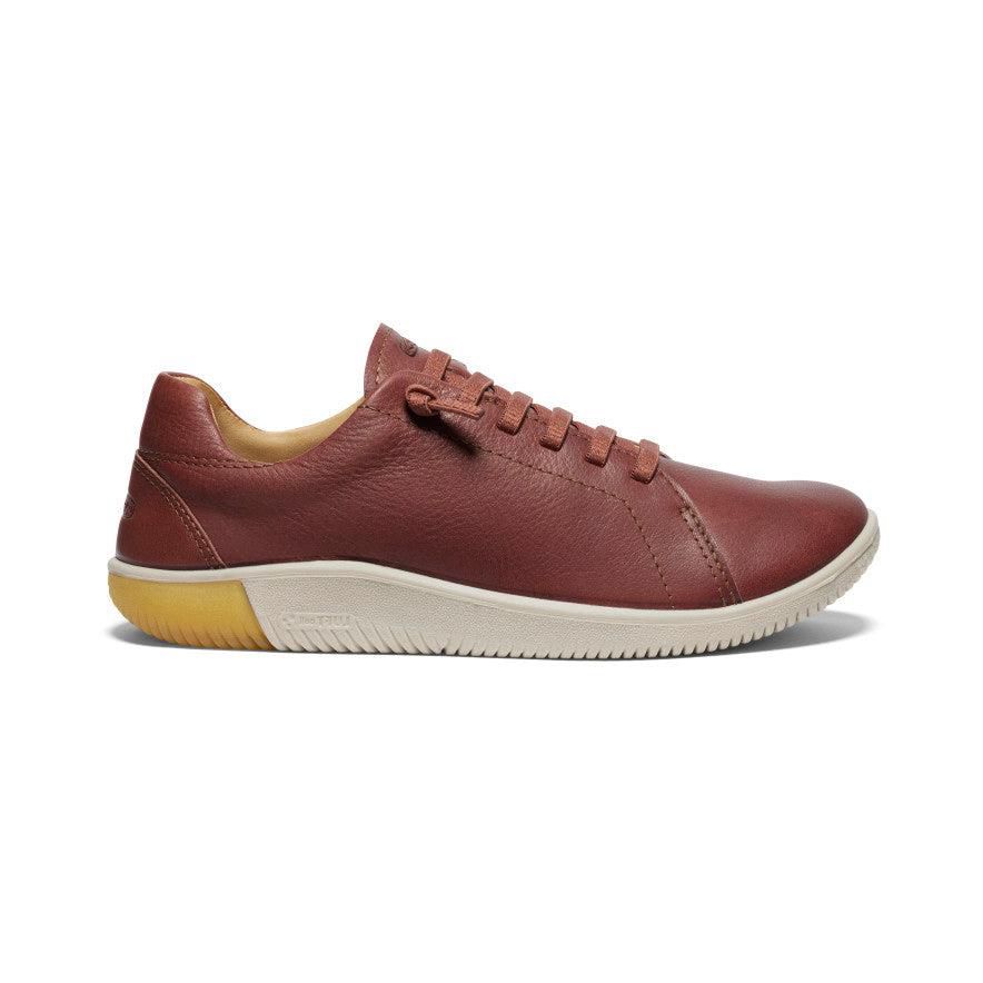 Red Women Keen KNX Leather Sneakers | 79654-UWTN