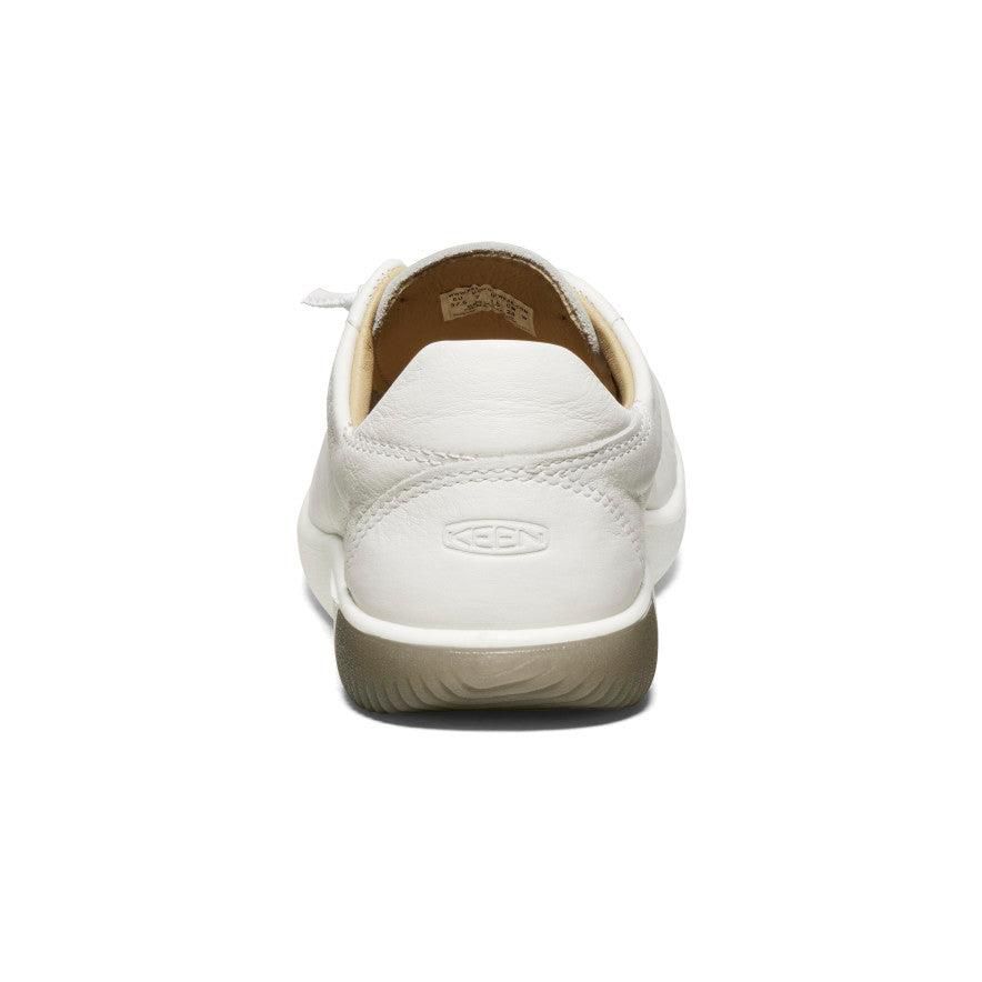 White Women Keen KNX Leather Sneakers | 87140-ZWPE