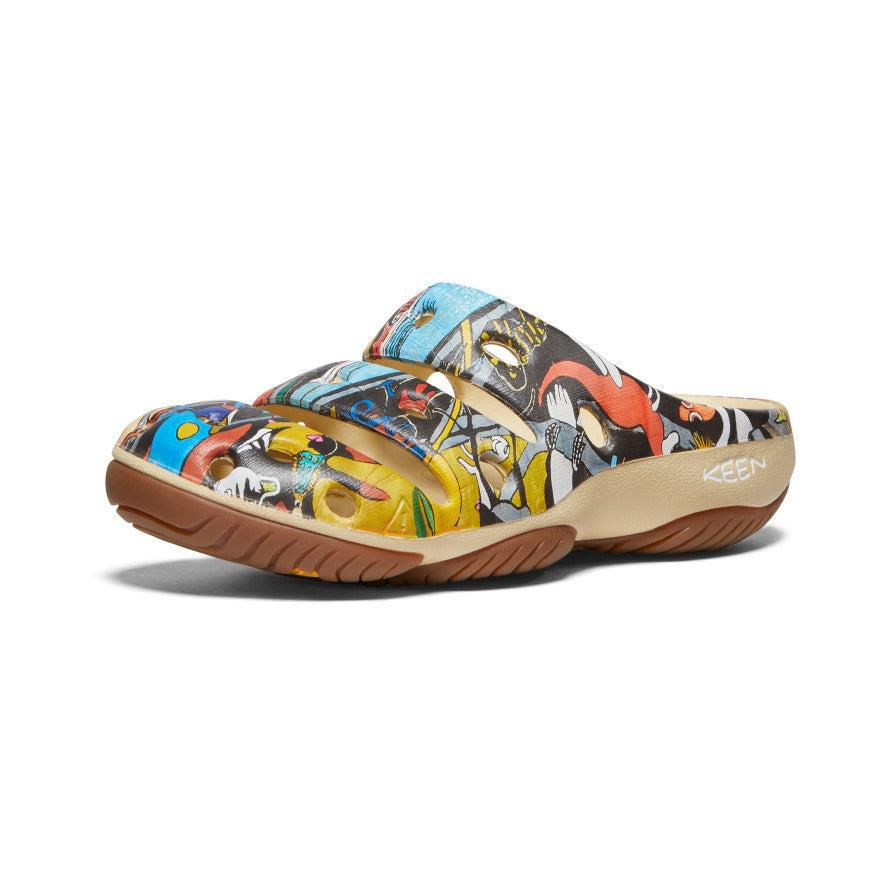 Yellow Women Keen Yogui Arts Clog x ARTPARA FUKAGAWA Slides | 62357-YFPQ