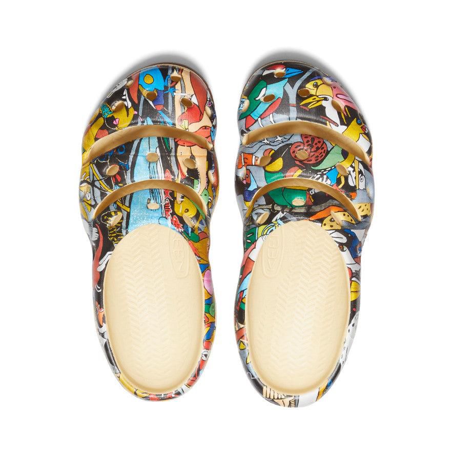 Yellow Women Keen Yogui Arts Clog x ARTPARA FUKAGAWA Slides | 62357-YFPQ